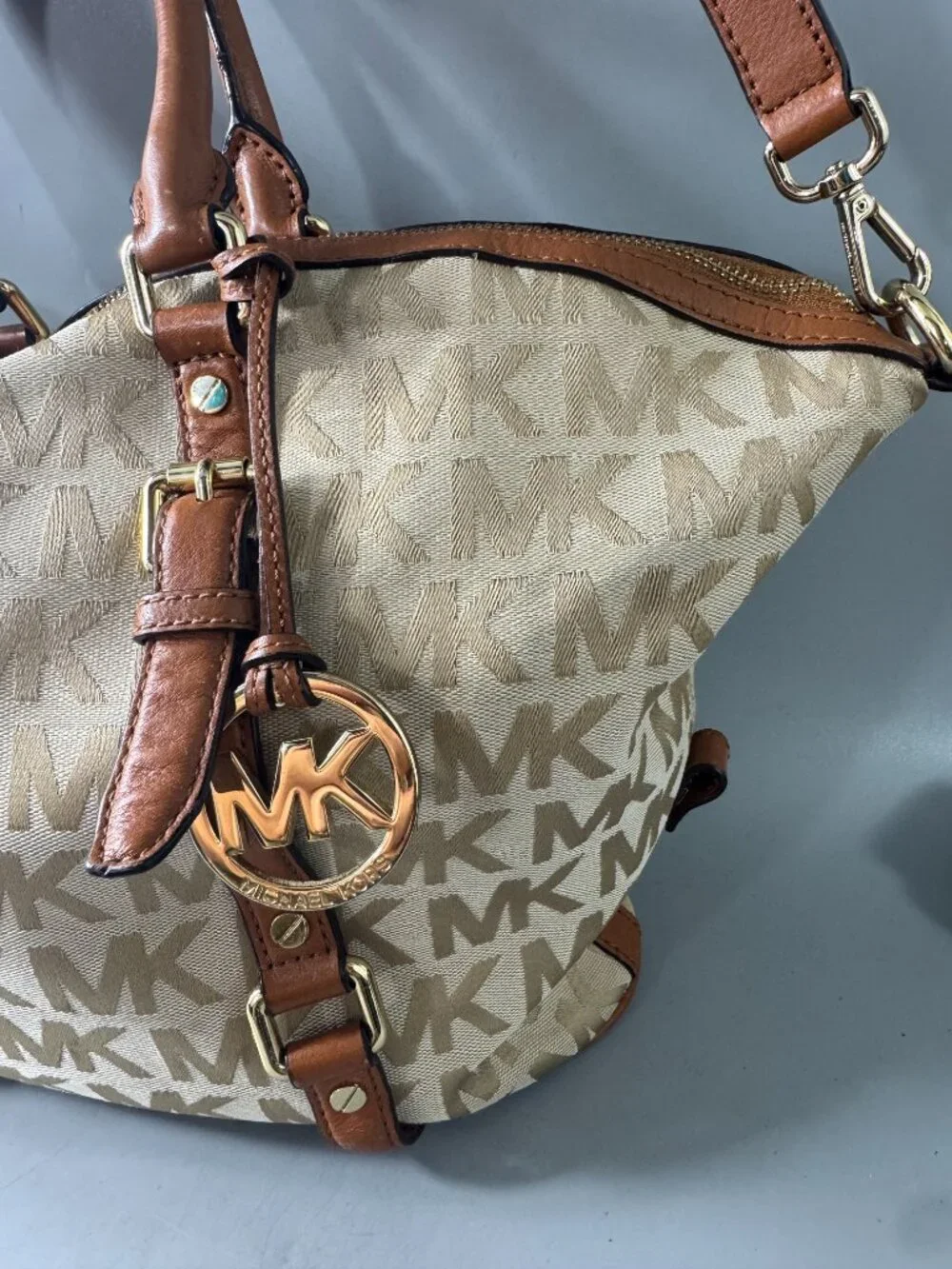 Michael Michael Kors Brown Bedford Satchel /Shoulder Bag